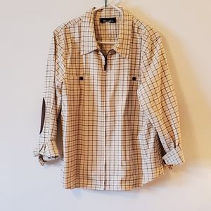 Denim&Co flannel jacket